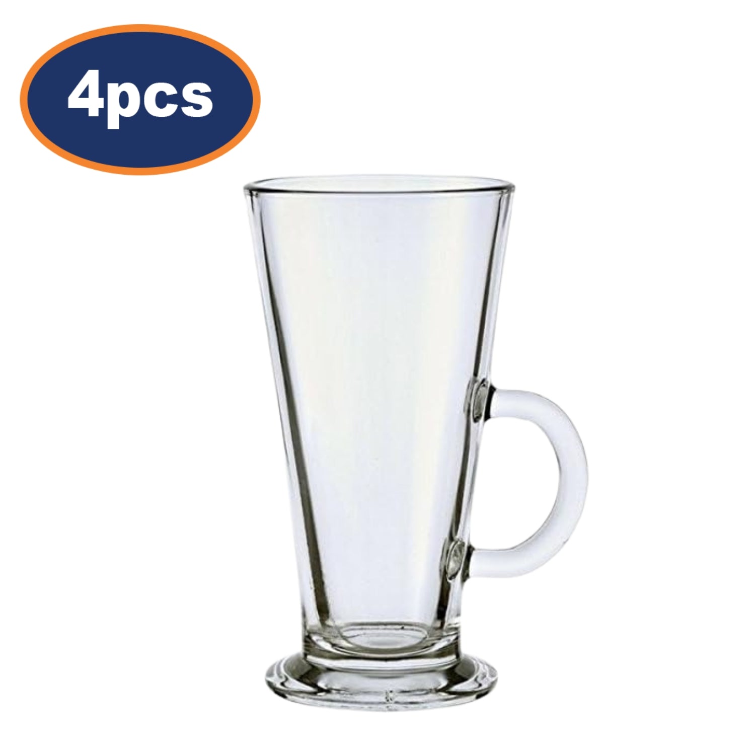 4Pcs 290ml Luminarc Latte Glass