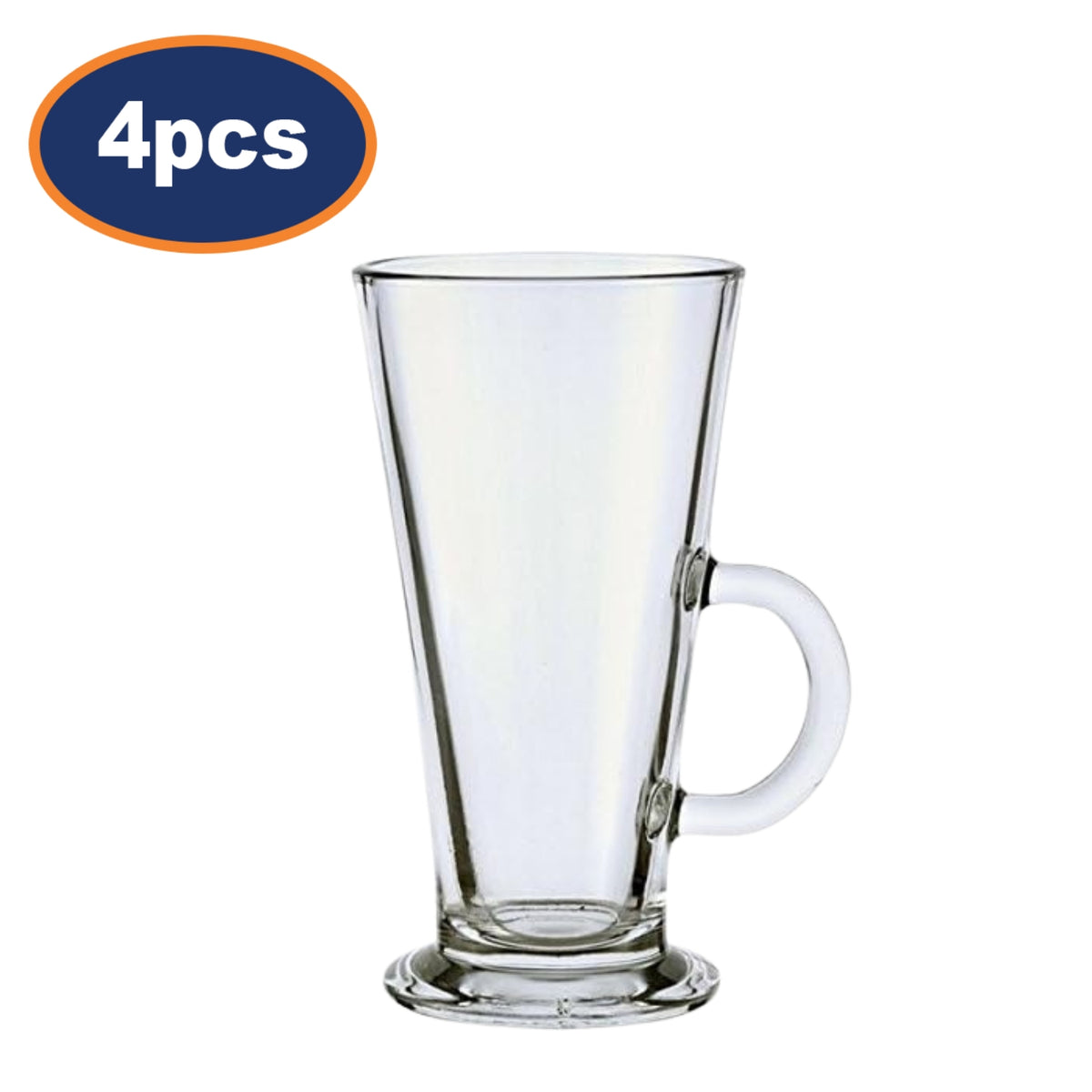 4Pcs 290ml Luminarc Latte Glass