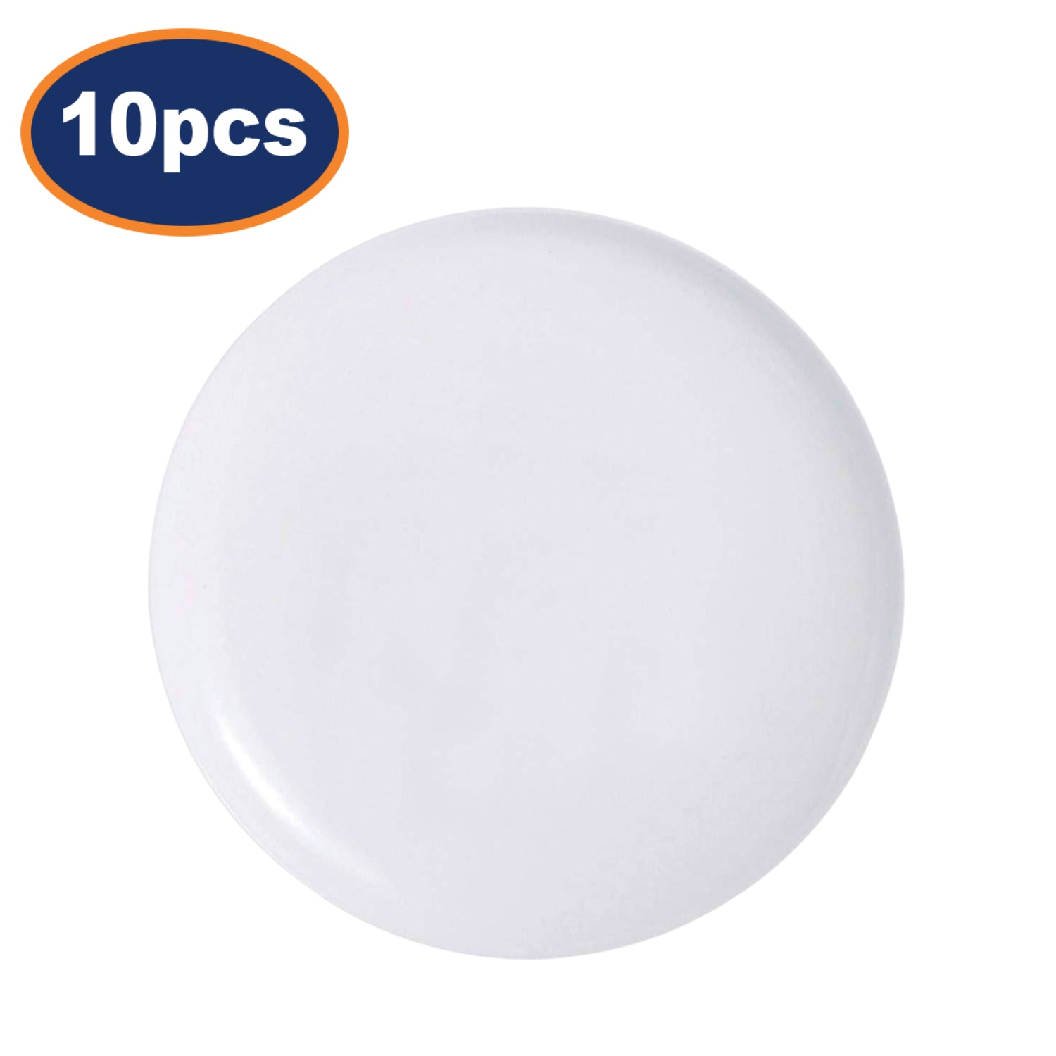 10Pcs Luminarc 32cm White Round Serving Dish Pizza Plates