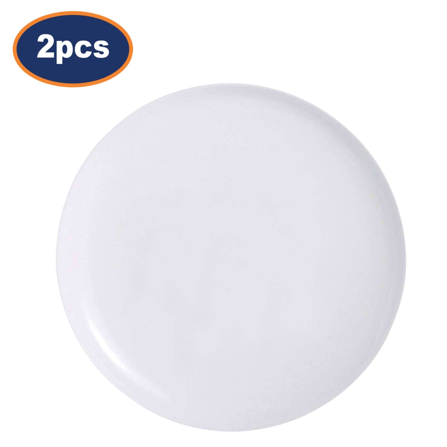 2Pcs Luminarc 32cm White Round Serving Dish Pizza Plates