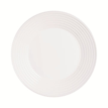 Luminarc Harena 25cm White Opal Glass Dinner Plate