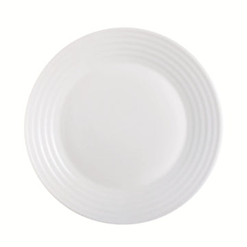 Luminarc Harena 19cm White Opal Glass Dessert Plate