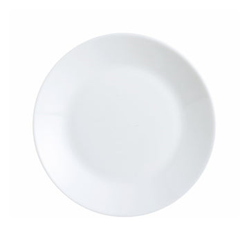 Luminarc Zelie Dessert Plate Glass 18cm White Microwave Safe Dishwasher Safe