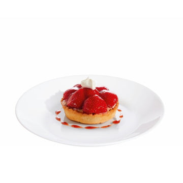 Luminarc Zelie Dessert Plate Glass 18cm White Microwave Safe Dishwasher Safe
