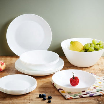 6Pcs Luminarc Zelie 20cm White Round Soup Plate