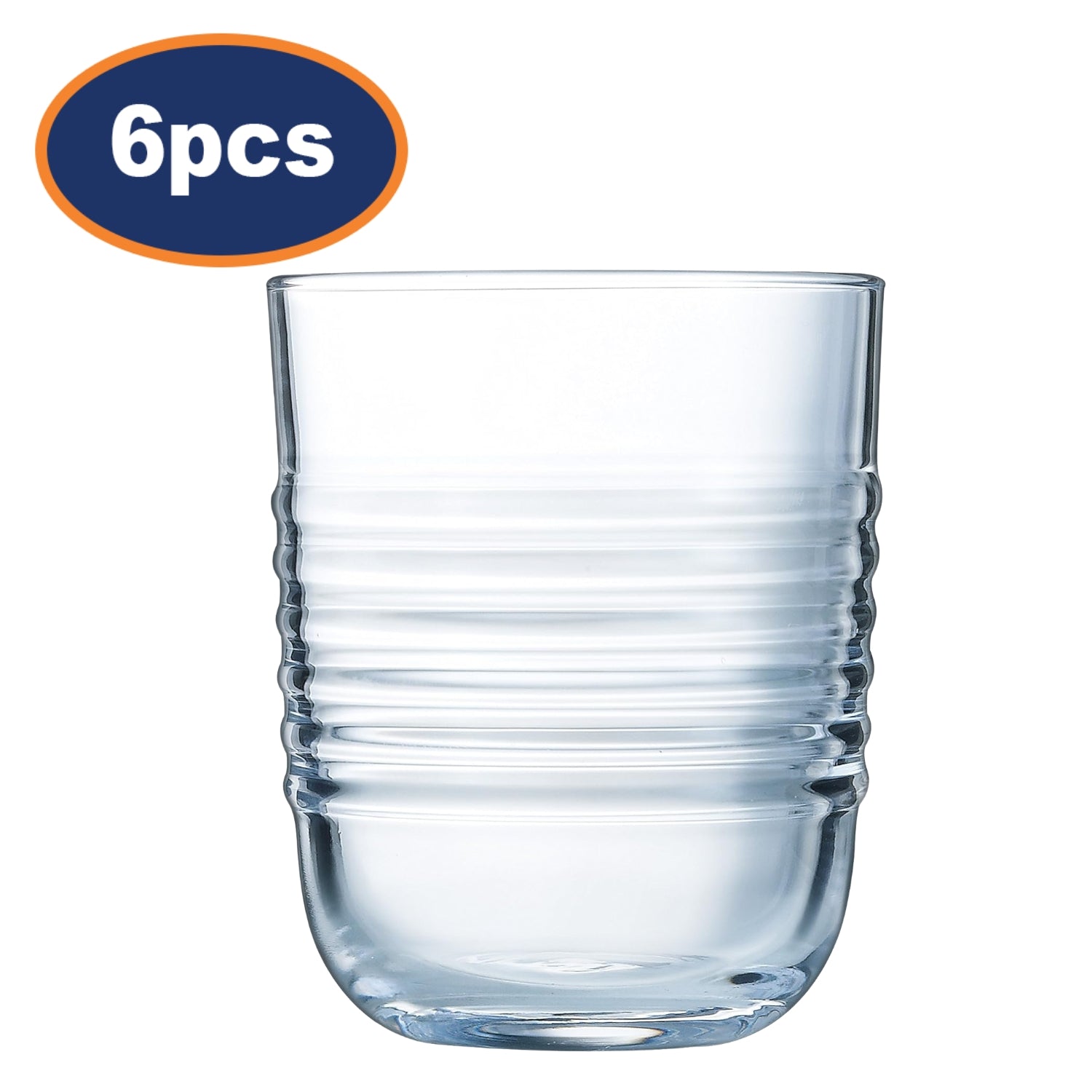 6Pcs 250ml Luminarc Magicien Stackable Glass Tumbler Set
