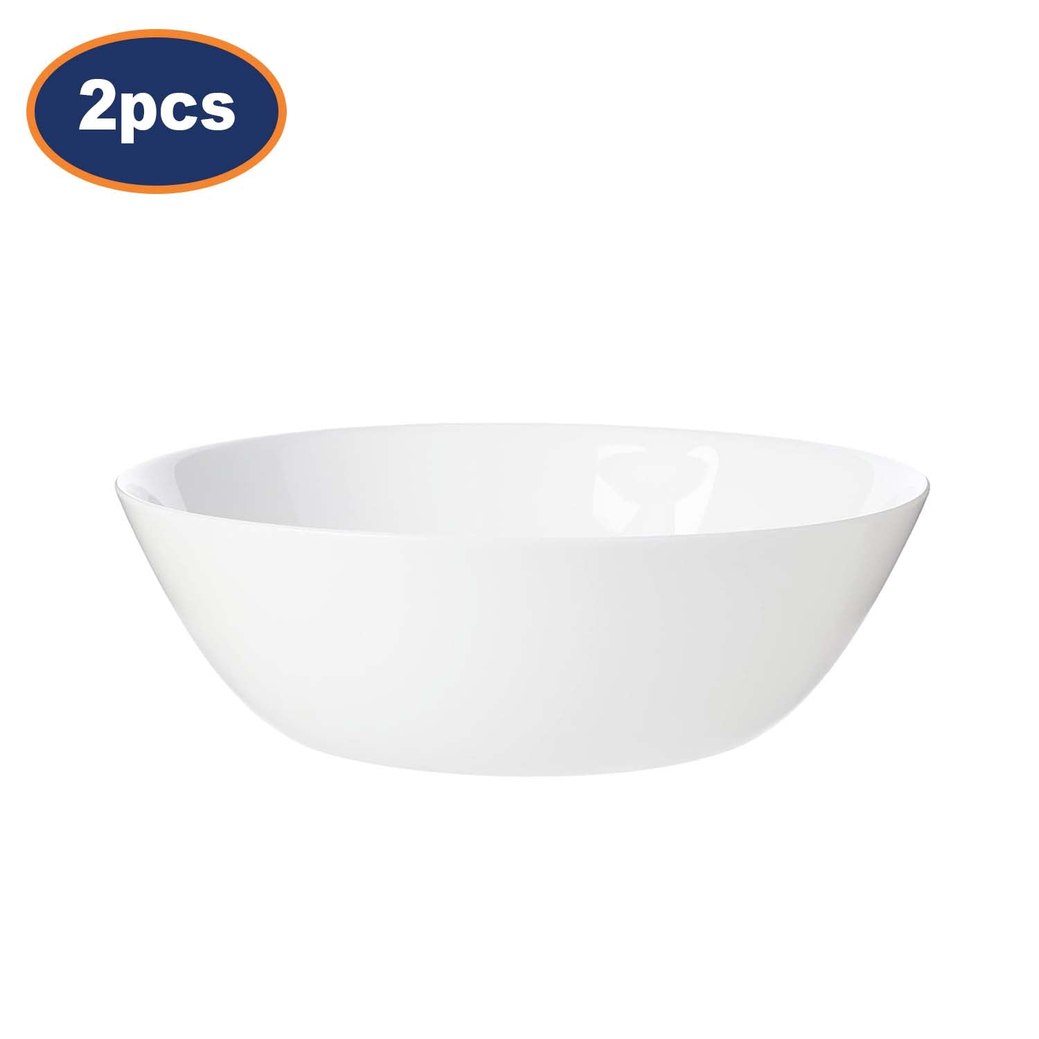 2Pcs Luminarc 16cm Zelie White Round Bowl