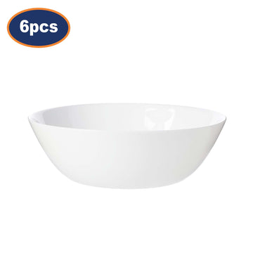 6Pcs Luminarc 16cm Zelie White Round Bowl