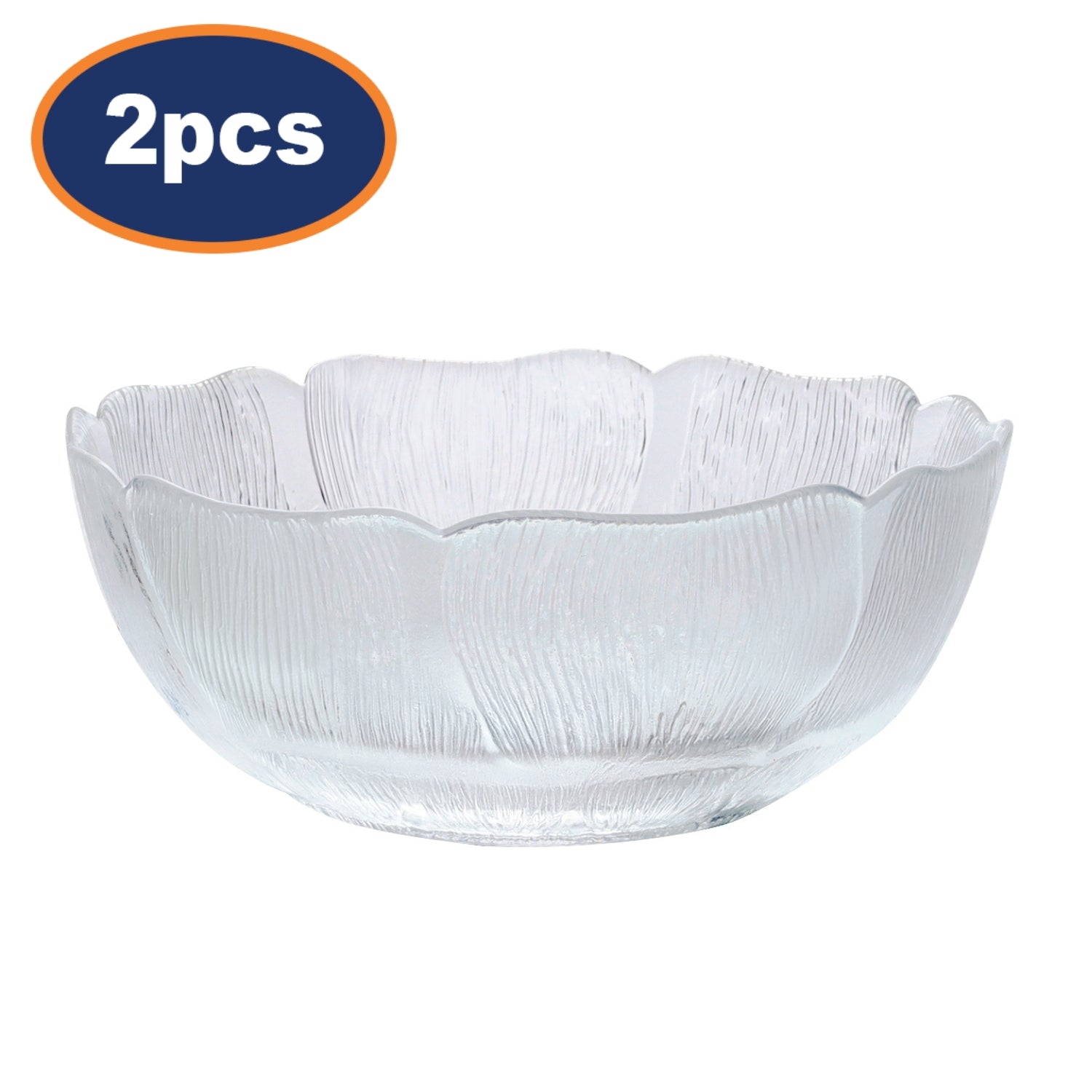 2Pcs Luminarc 12cm Glass Fleur Bowl