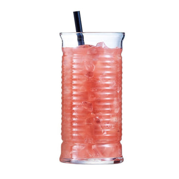 6Pcs 470ml Tempered Textured Hiball Glass Set