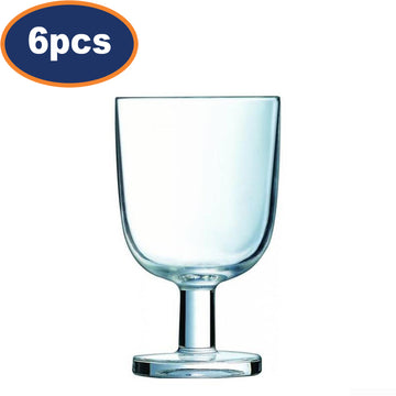 6Pcs Arcoroc Resto Vap Drinking Glass