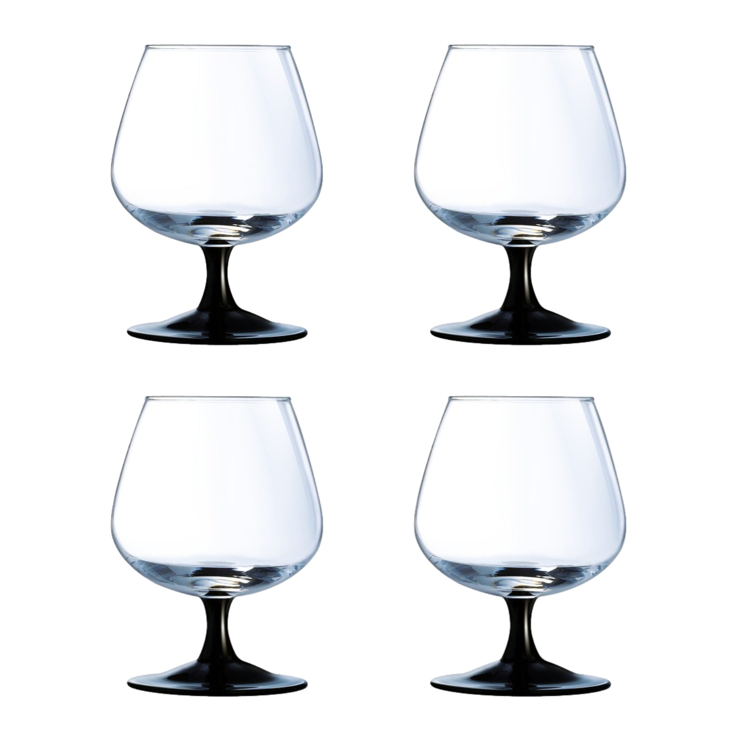 Luminarc Domino 4-Piece 370ml Cognac Brandy Glasses Set