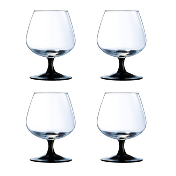 Luminarc Domino 4-Piece 370ml Cognac Brandy Glasses Set