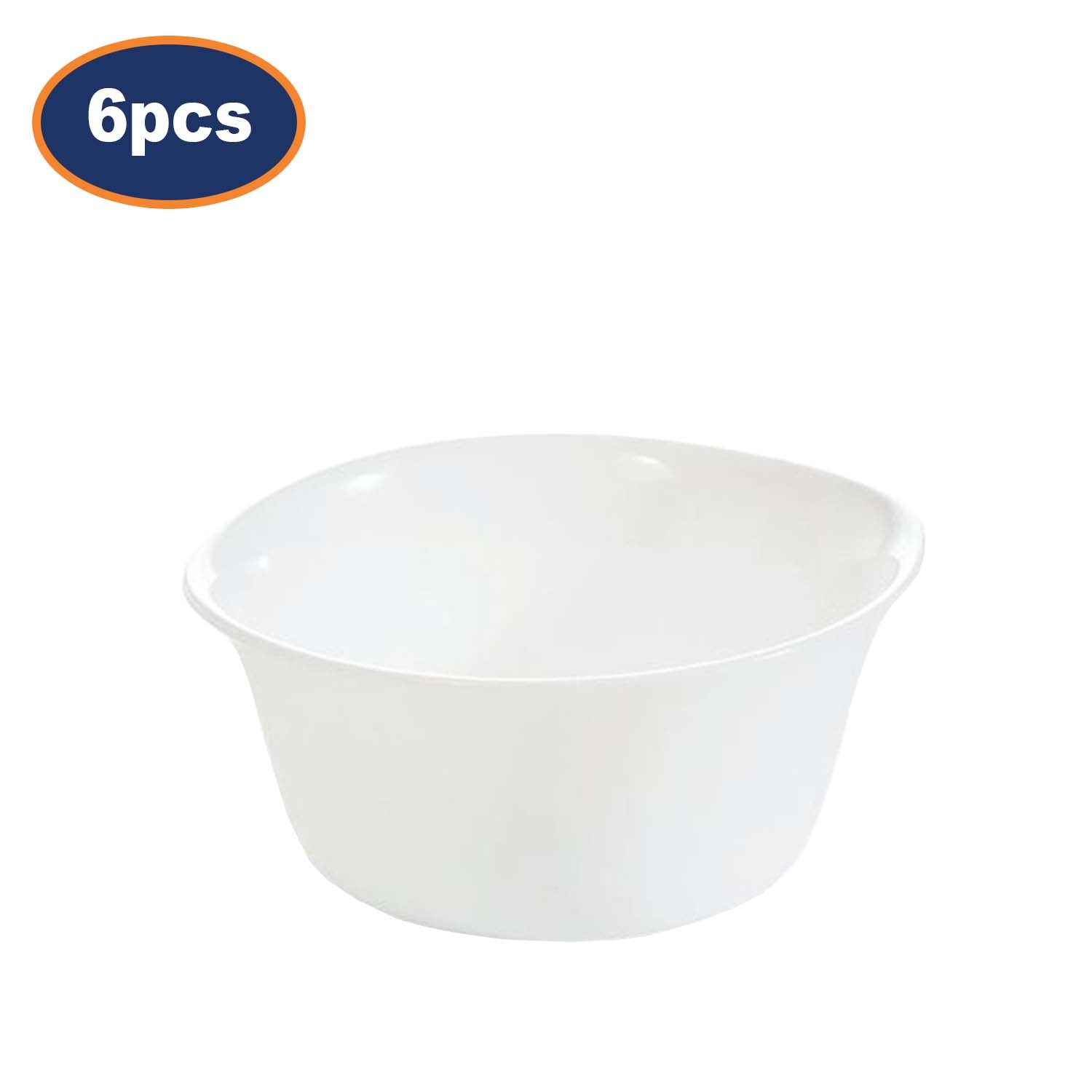 6Pcs Luminarc 12.2cm White Ramekin