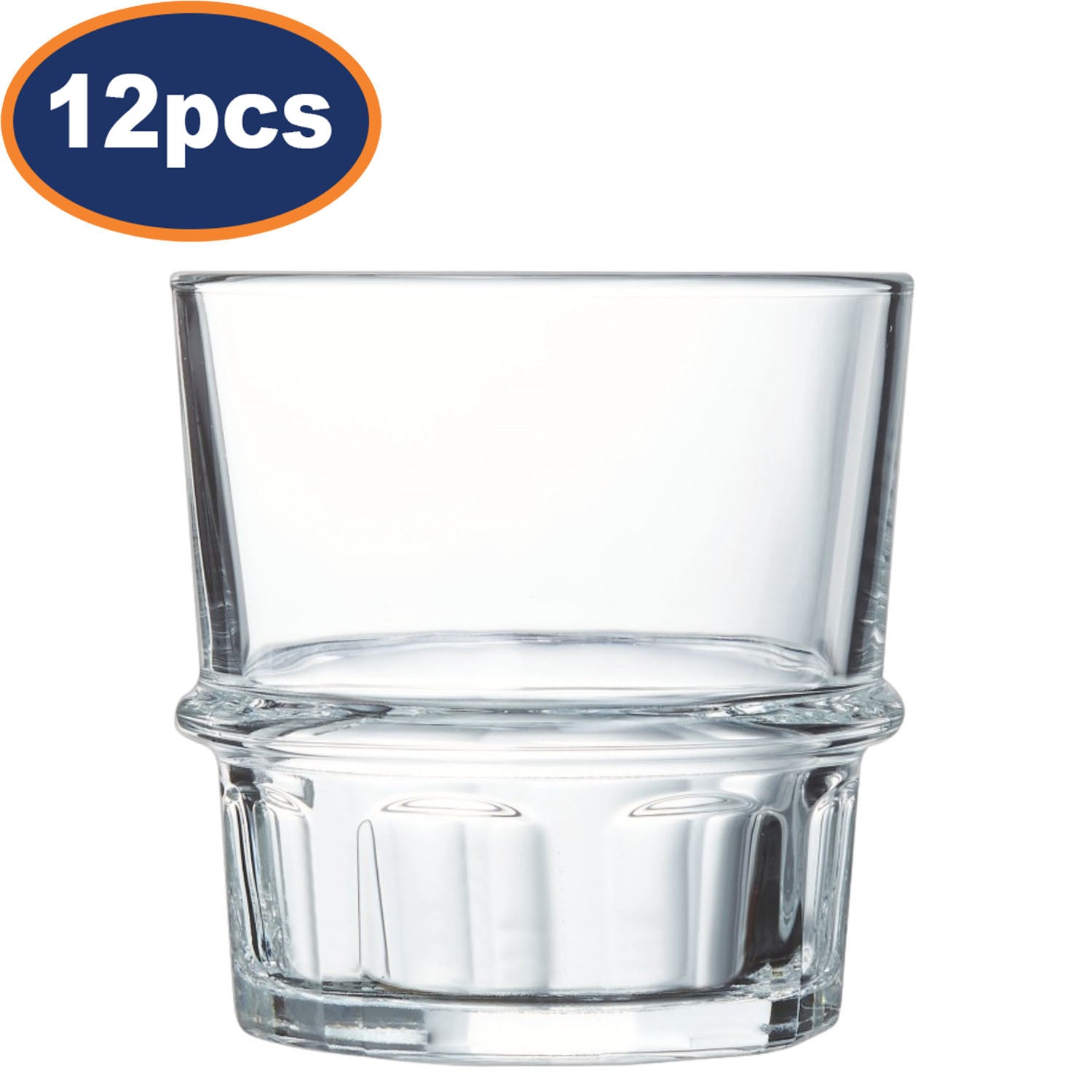 12Pcs 250ml Clear Luminarc Cocktail Glass Tumbler