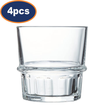 4Pcs 250ml Clear Luminarc Cocktail Glass Tumbler
