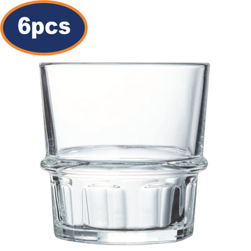 6Pcs 250ml Clear Luminarc Cocktail Glass Tumbler