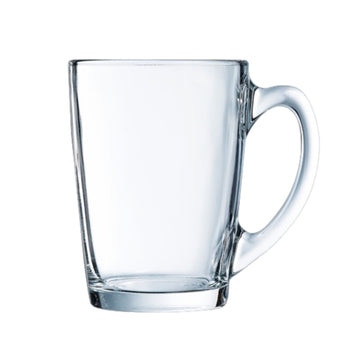 4Pcs 320ml Luminarc Clear Glass Coffee Mug