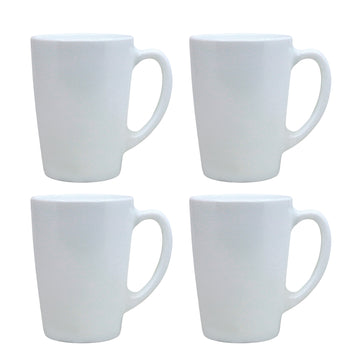 4Pcs Luminarc 320ml White Coffee Mug