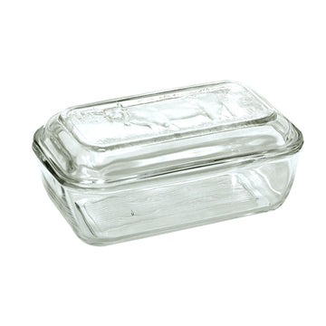 Luminarc Clear Tempered Glass Butter Dish with Lid
