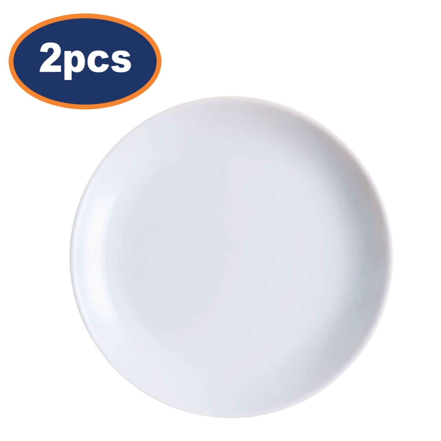 2Pcs Luminarc Diwali 19cm Food Round Plate Table Dining Server