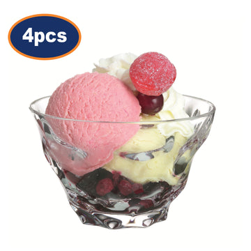 4Pcs 350ml Luminarc Iced Diamant Dessert Bowl