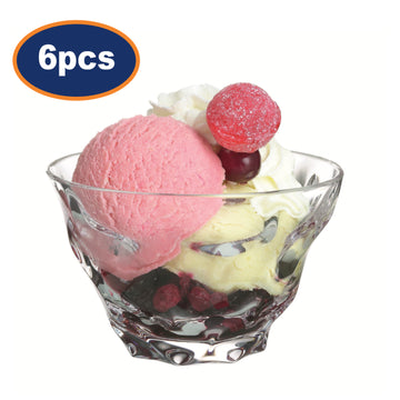 6Pcs 350ml Luminarc Iced Diamant Dessert Bowl
