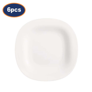 6Pcs Luminarc Carine 19.5cm White Dessert Fruit Food Dining Plate