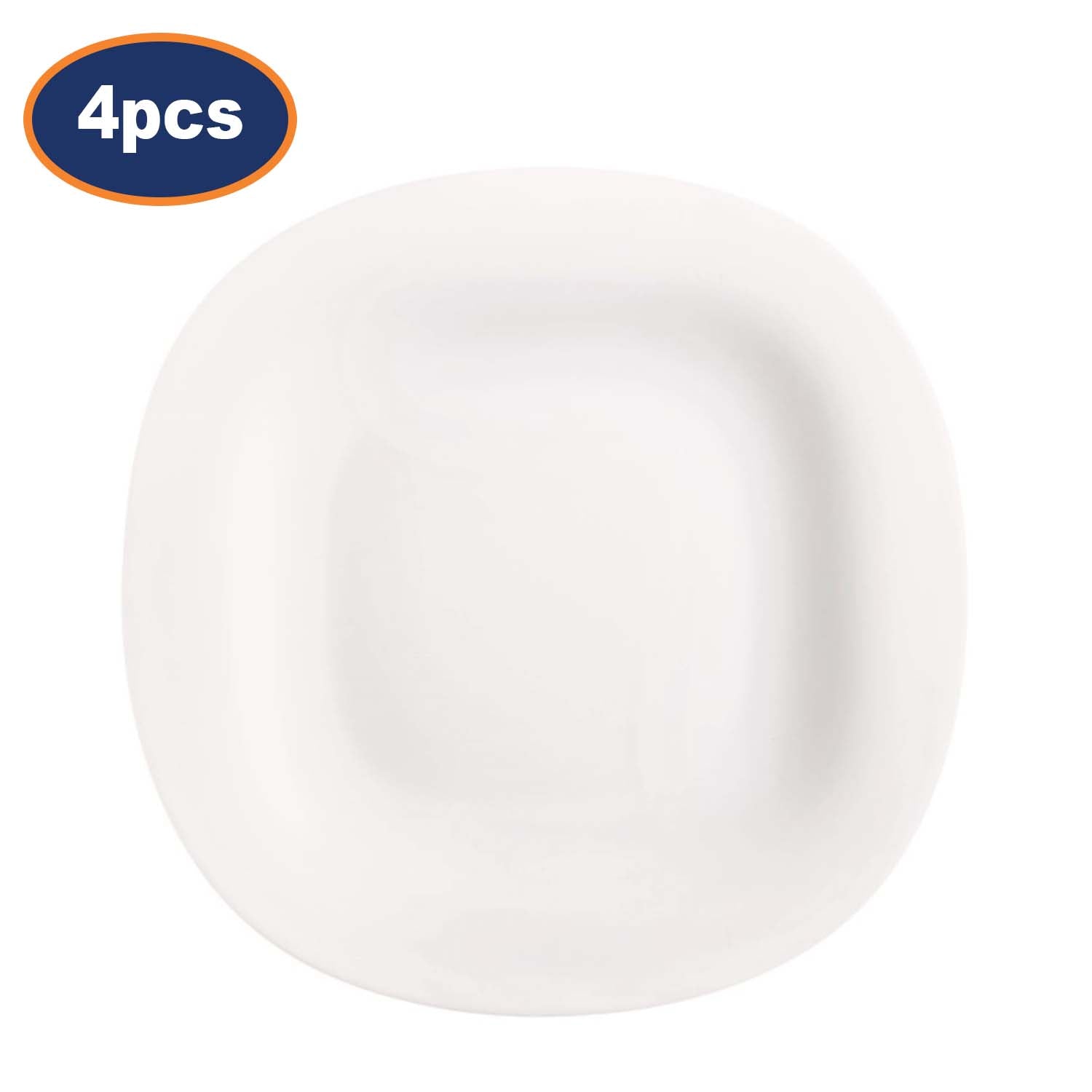 4Pcs Luminarc Carine 27cm Round Dinner Plate