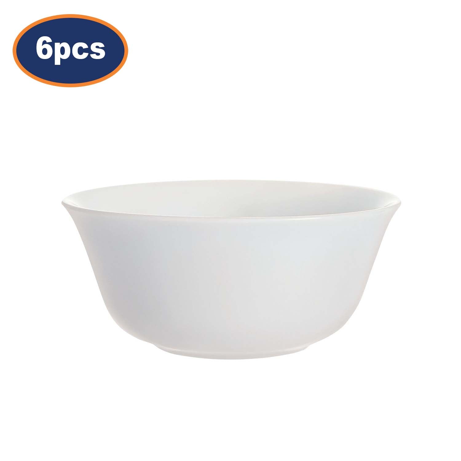 6Pcs Luminarc Tempered 12cm Small Food Soup Carine Round Bowl