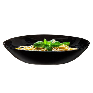 Luminarc 20cm Black Grey Glass Flecked Finish Bowl