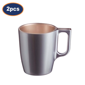 2Pcs Luminarc 250ml Flashy Lavender Mug