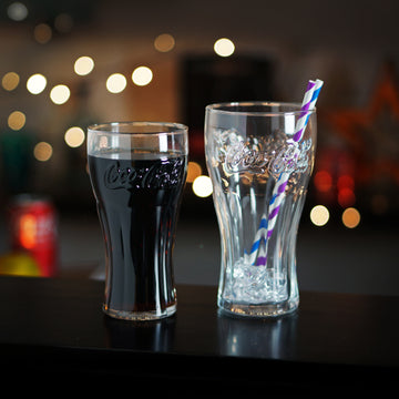 6Pcs 320ml Coca Cola Contour Clear Highball Glass