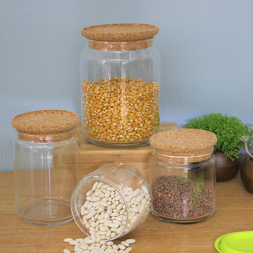 Set of 4 Luminarc Pure Glass Jar