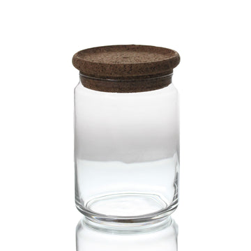 1 Litre Luminarc PURE Glass Jar Cork Lid
