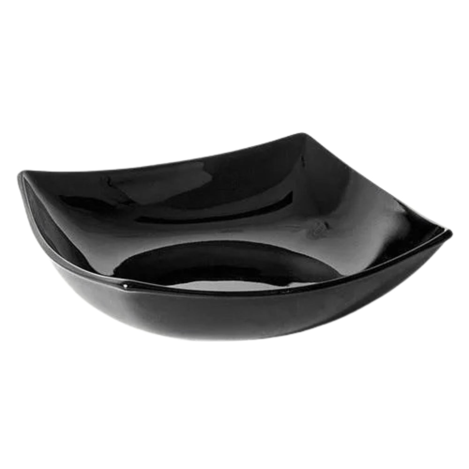 Luminarc 20cm Quadrato Black Tempered Glass Soup Plate