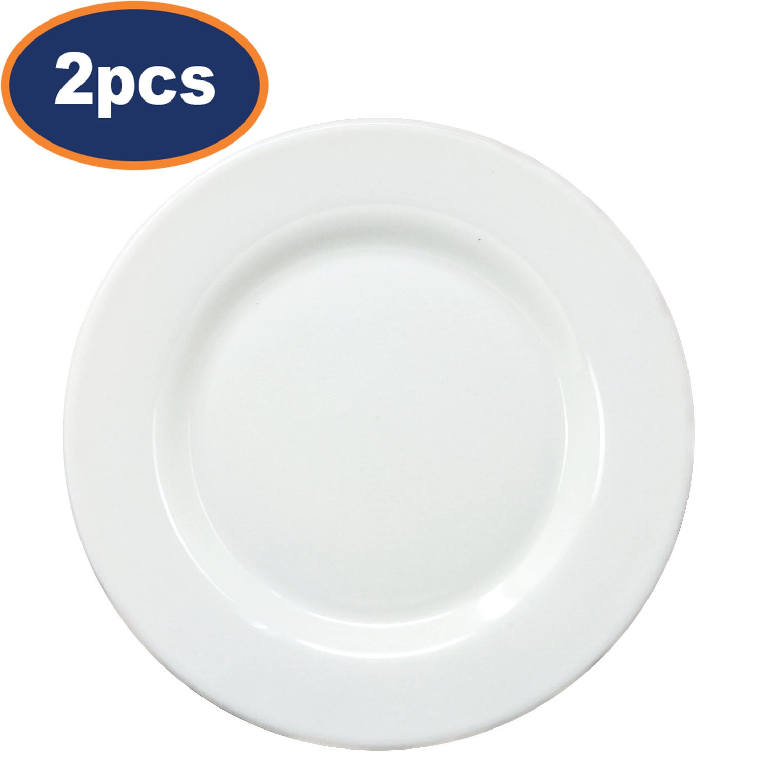 2Pcs 20.5cm White Zenix Intensity Side Plate