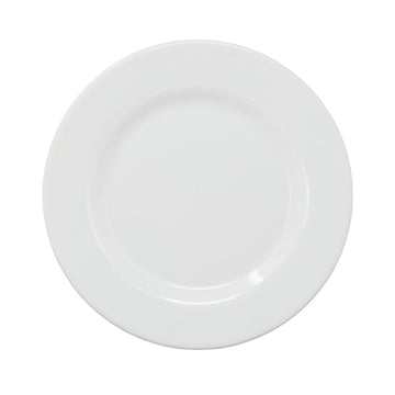 6Pcs 31cm White Round Glass Zenix Intensity Dinner Plate