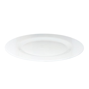 31cm White Round Glass Zenix Intensity Dinner Plate