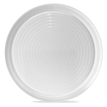 32cm Narrow Rimmed White Porcelain Pizza Serving Dish