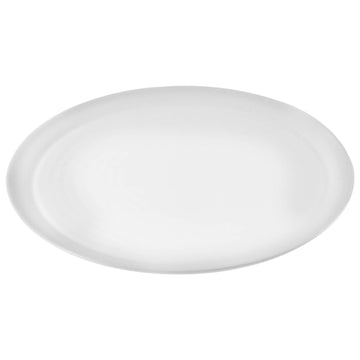 32cm Narrow Rimmed White Porcelain Pizza Serving Dish