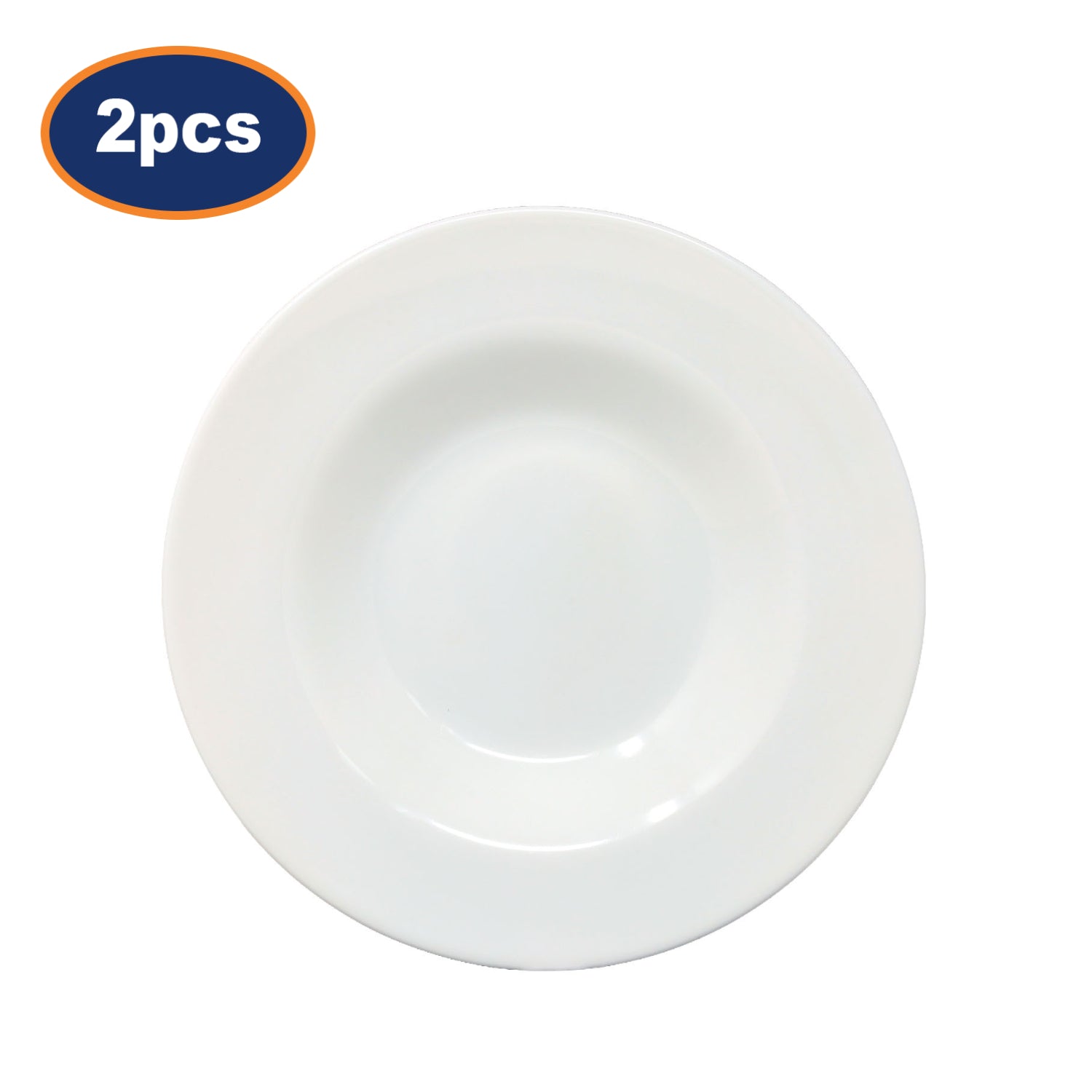 2Pcs Arc 28.5cm White Porcelain Round Serving Dish