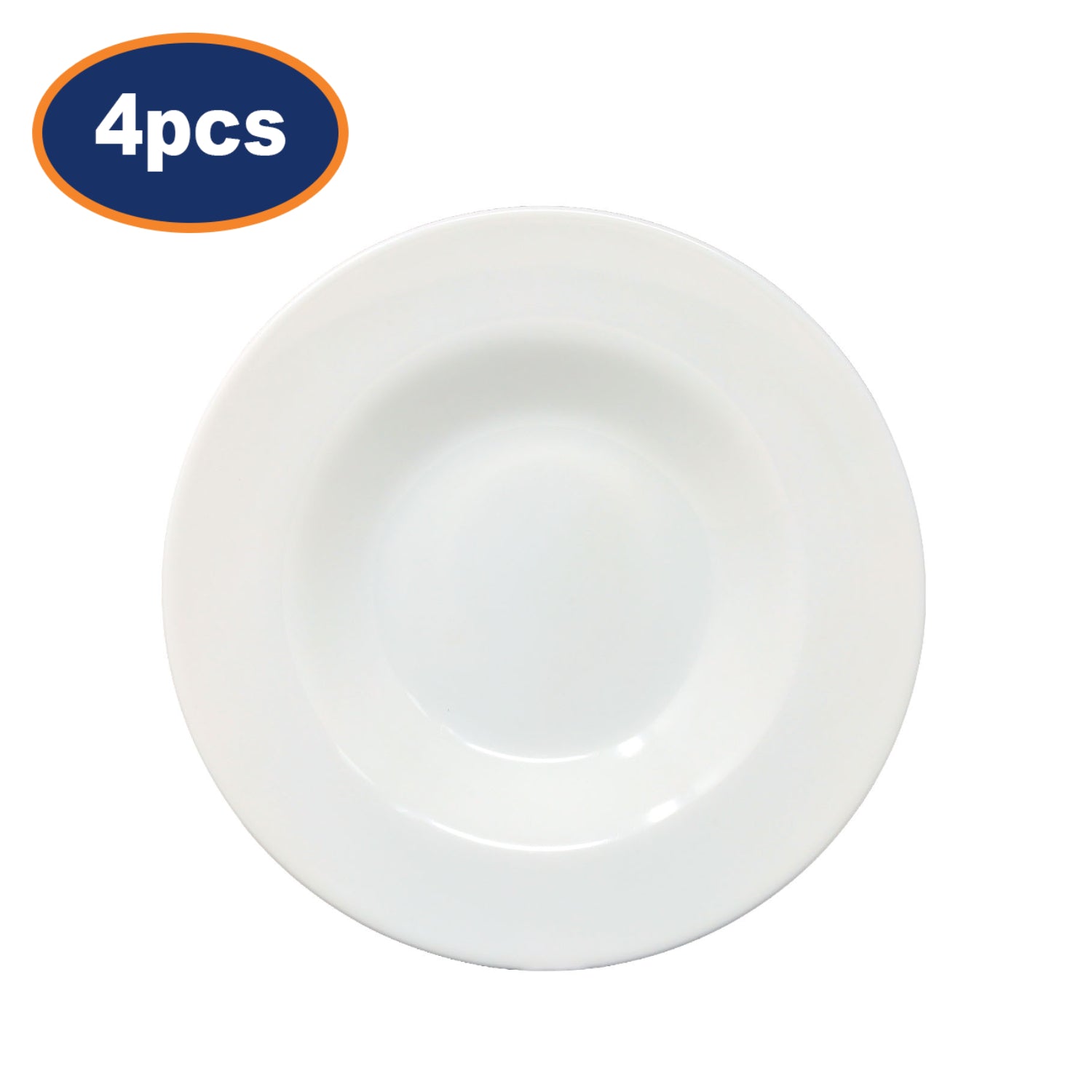 4Pcs Arc 28.5cm White Porcelain Round Serving Dish
