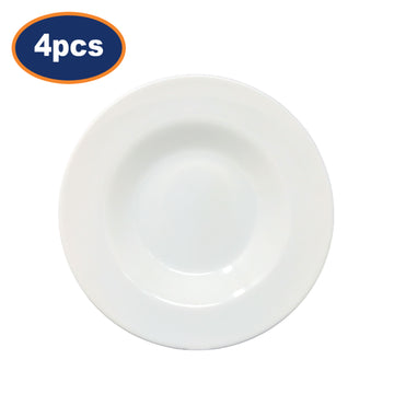 4Pcs Arc 28.5cm White Porcelain Round Serving Dish