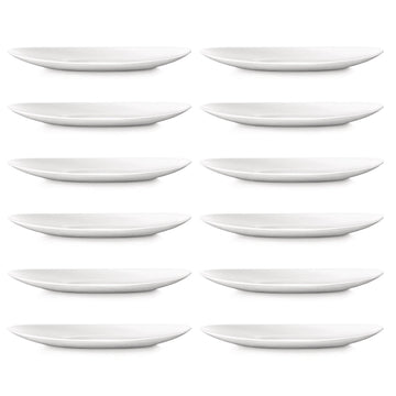 12Pcs 30cm White Oval Glass Zenix Intensity Steak Plate