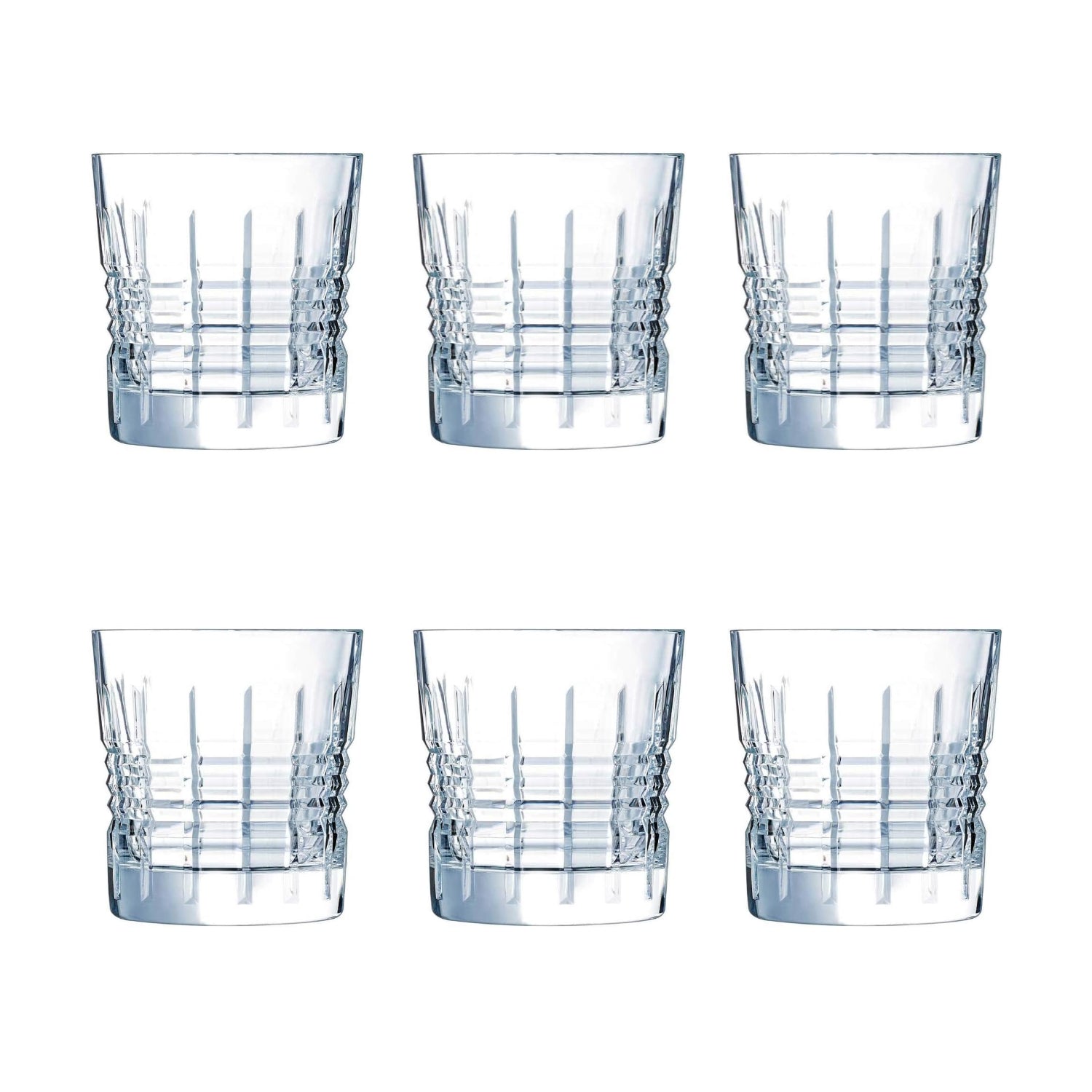 6Pcs Rendez‑Vous Old Fashioned Cristal d’Arques 270ml Clear Drinking Glass