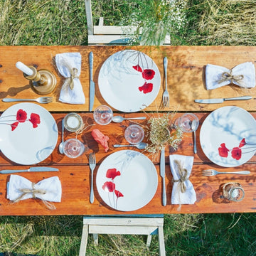 Bertille 18cm White Opal Glass Floral Design Side Plate