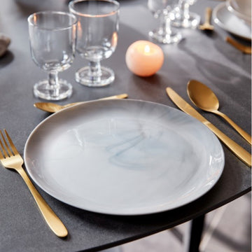 Luminarc 25cm Diwali Granite Marble Dinner Plate