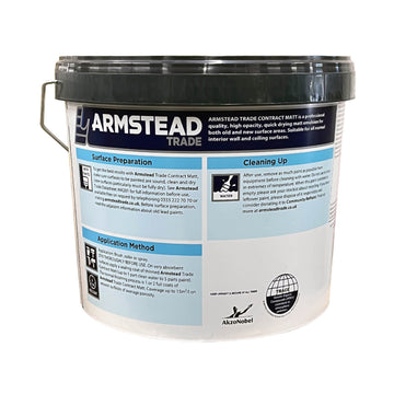 Armstead Trade Contract Matt Emulsion Paint - White 10L