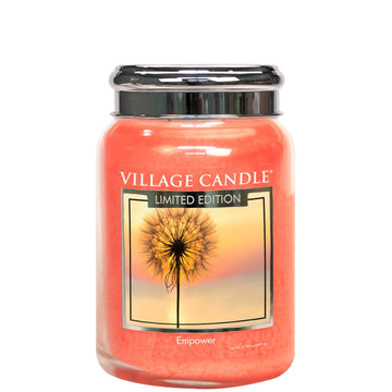 Empower Scented Village Candle 26oz Glass Jar Pineapple Fragrance